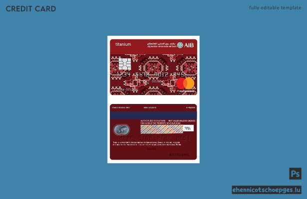 Afghanistan AIB Mastercard Classic Titanium Beispielvorschau